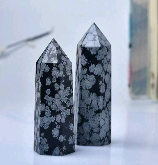 obsidienne flocon de neige