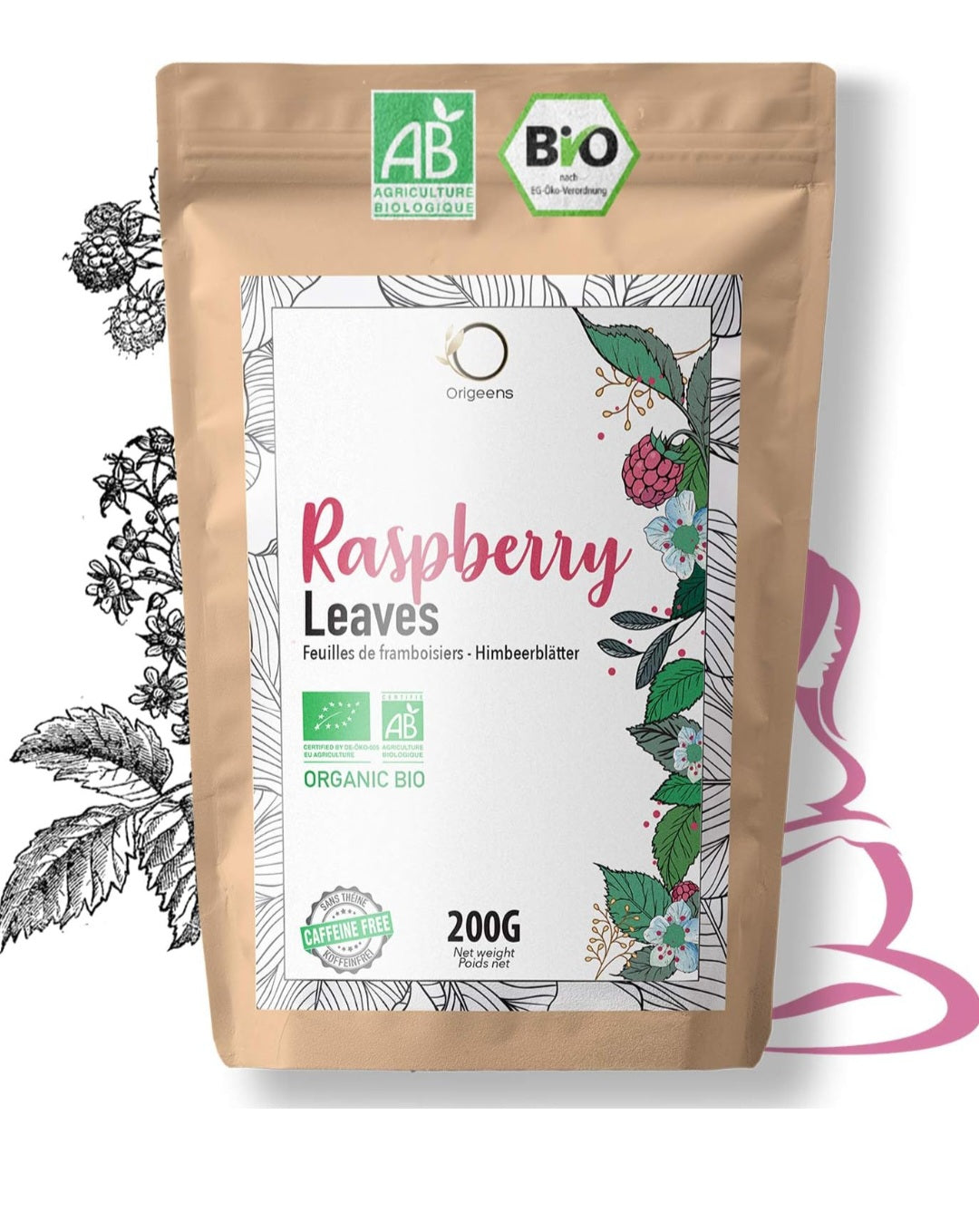 tisane feuille de framboisiers