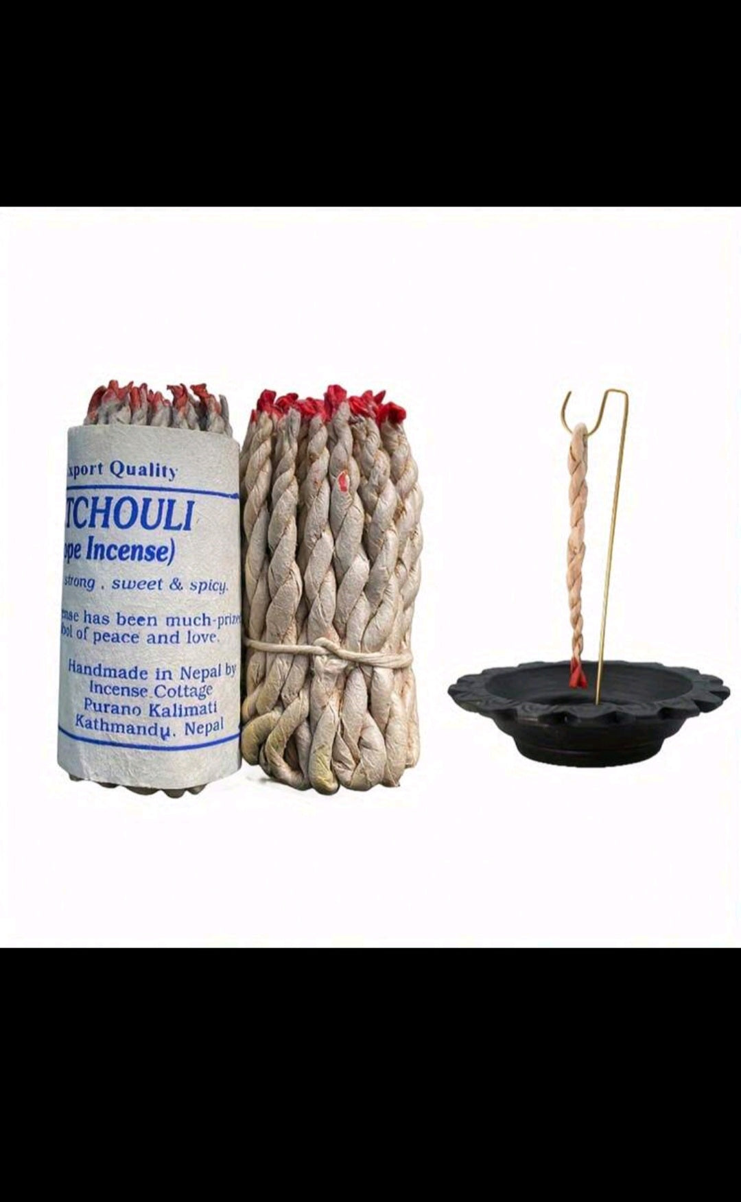 encens en corde au patchouli 40 pièces