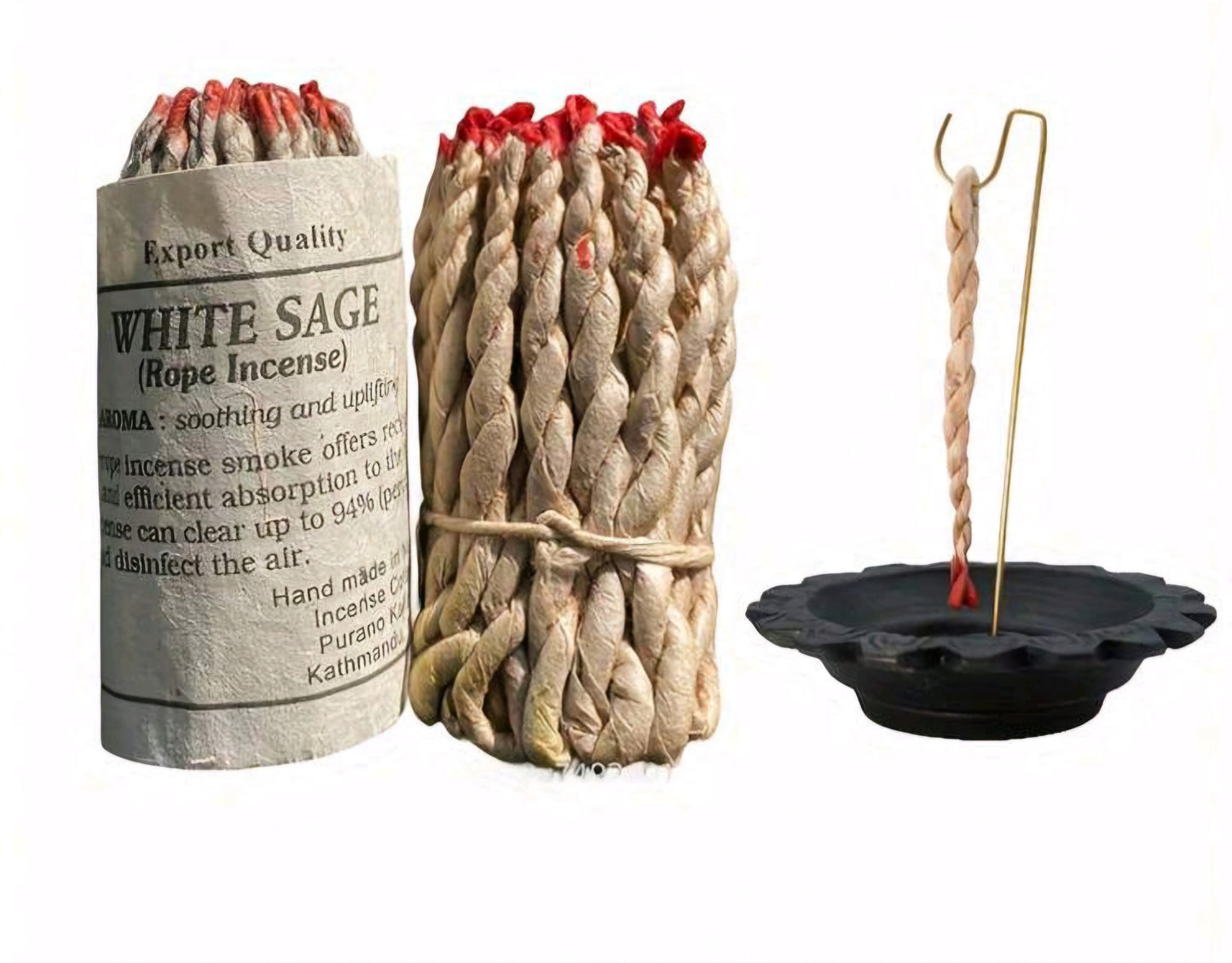 encens en corde a la sauge blanche