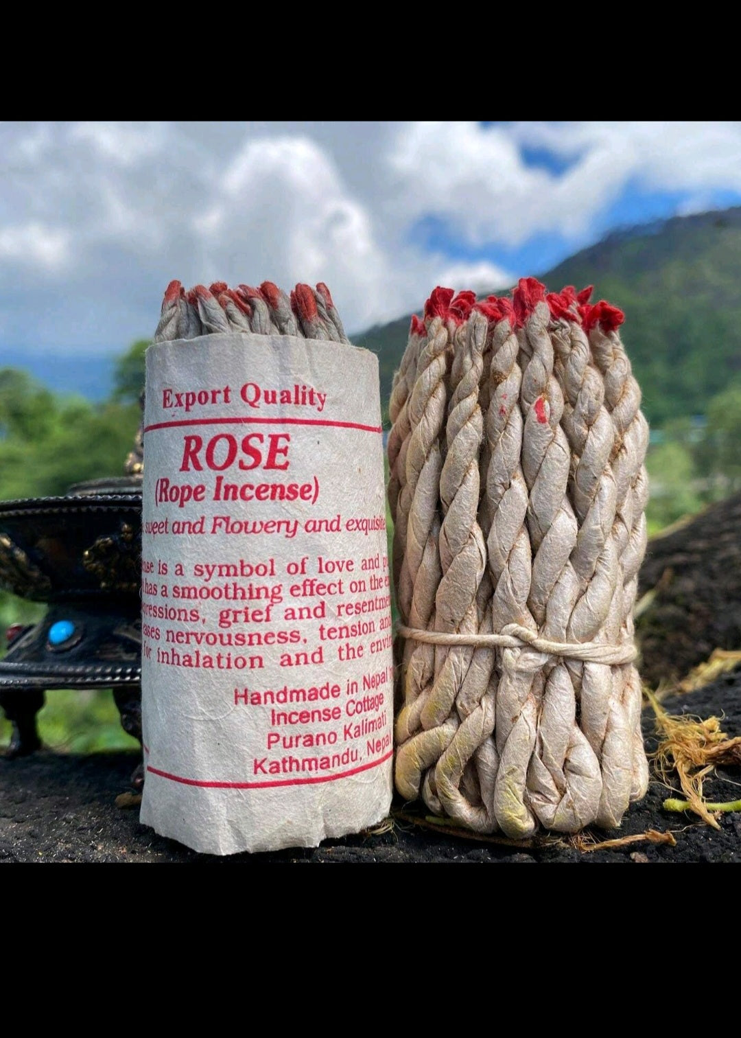 encens en corde a la rose 40 pièces
