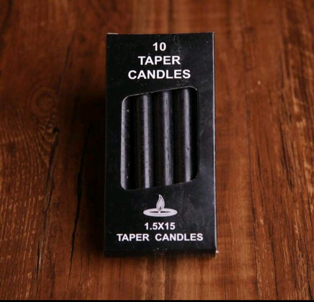bougies de rituel noir