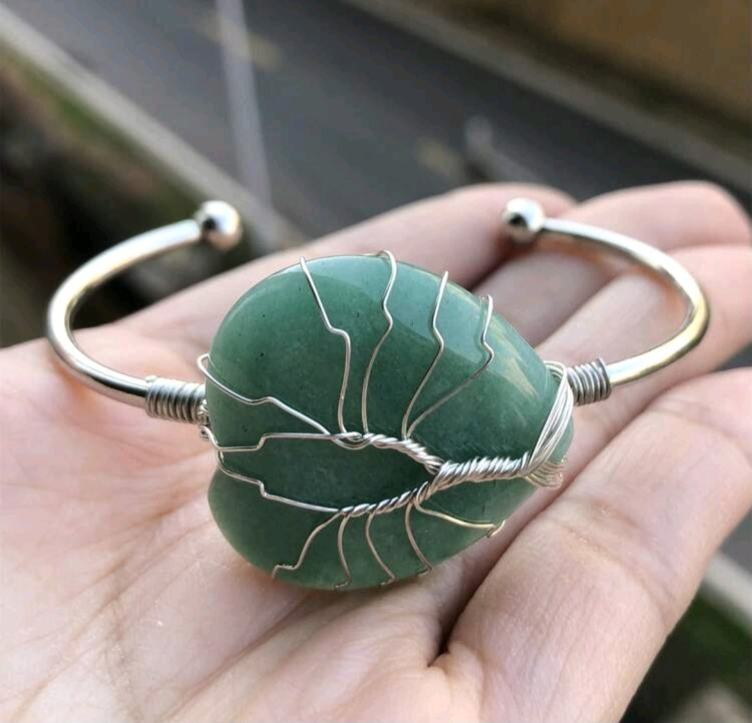 bracelet en aventurine verte