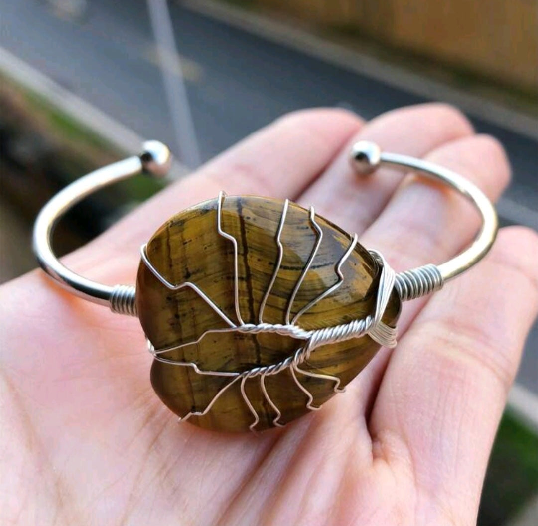 bracelet en oeil de tigre