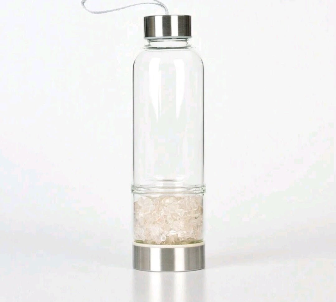 gourde d'energie en quartz blanc