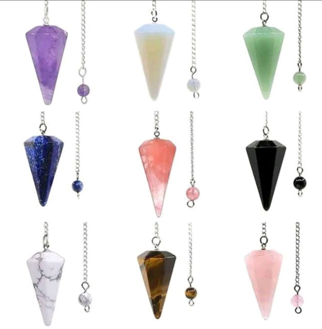 pendule divinatoire en pierre naturelle