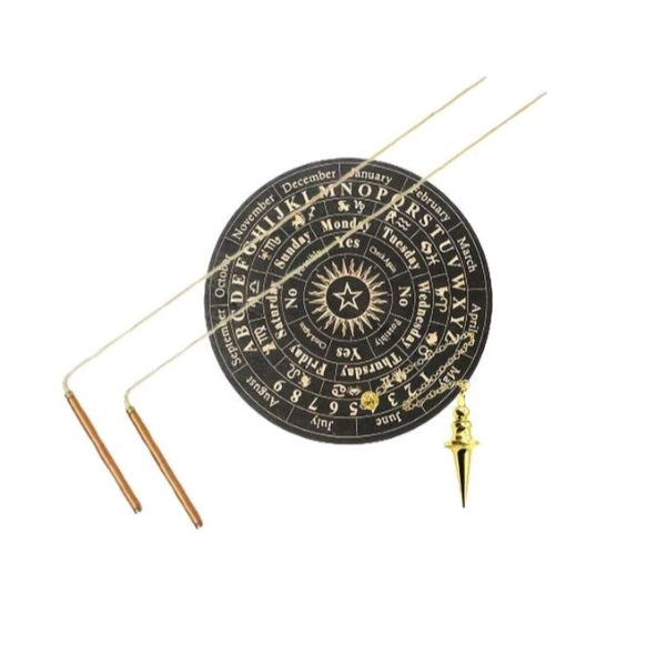 baguette de divination + pendule (laiton)