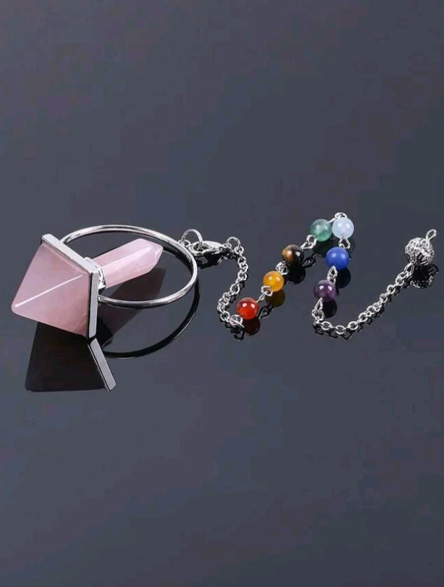 pendule de guerison quartz rose