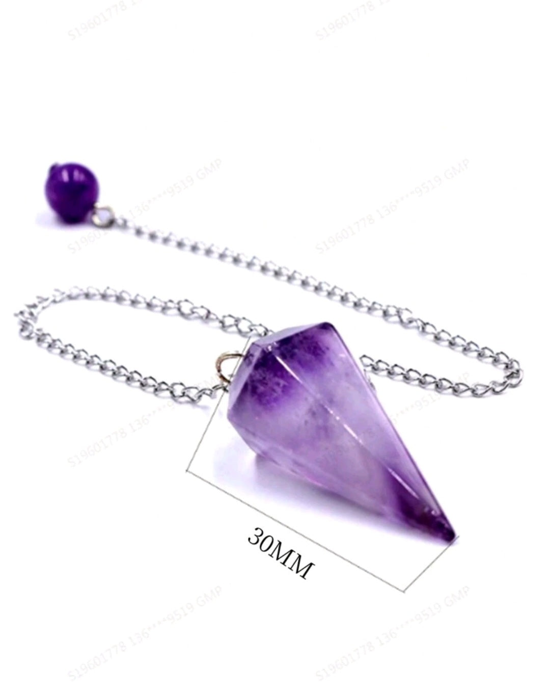 pendule divinatoire en amethyste