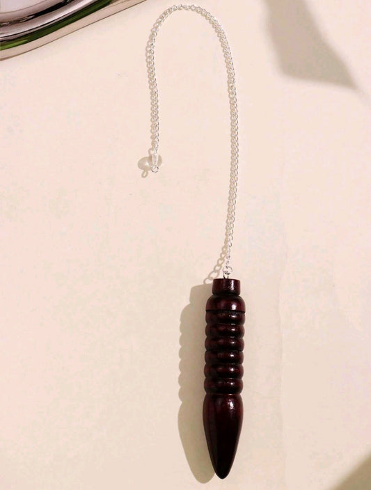 pendule divinatoire en bois naturel
