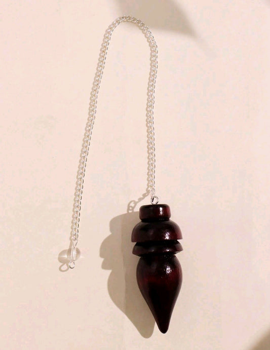 pendule divinatoire en bois naturel