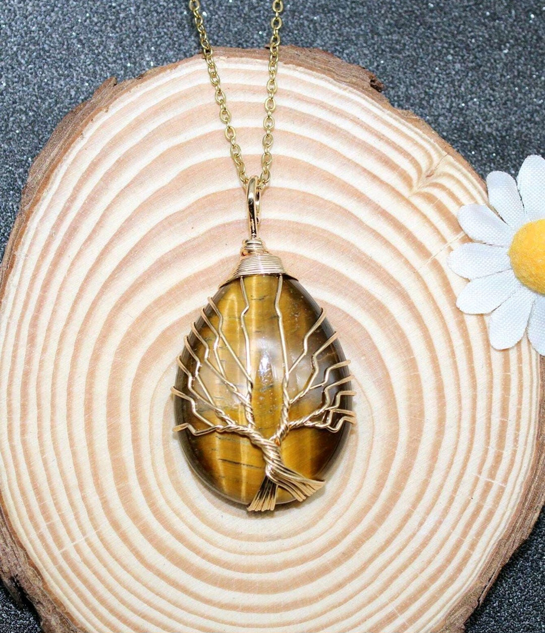 pendentif en oeil de tigre