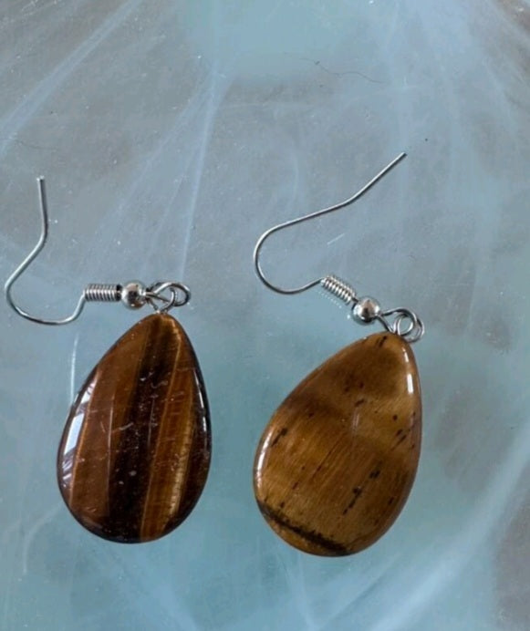 boucle d'oreille en pierre naturelle
