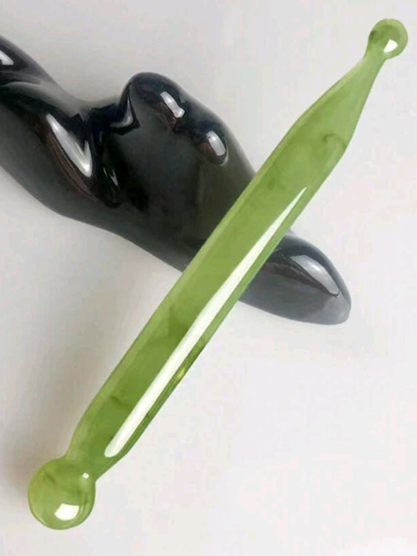 bâton de massage en jade vert 1p