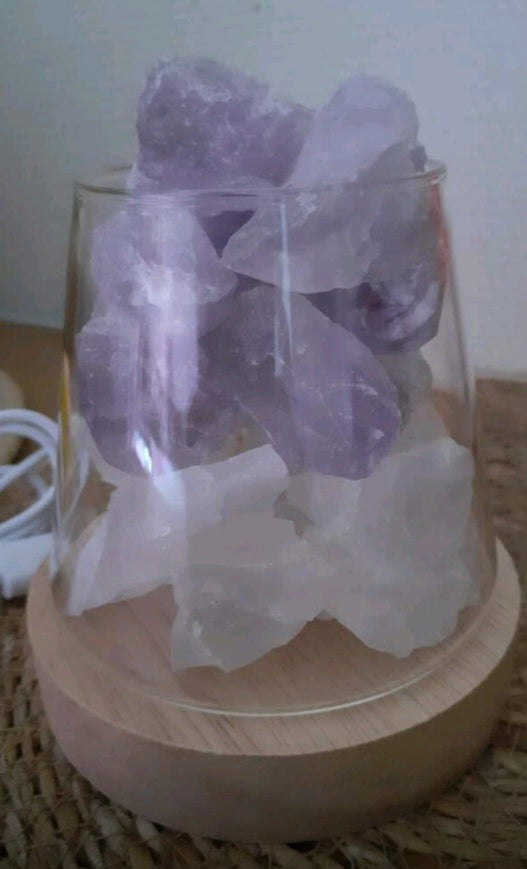 lampe aromatique améthyste