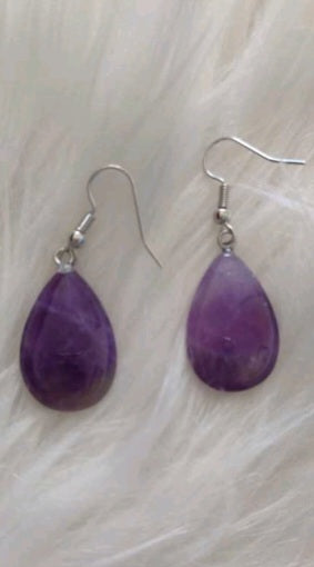 boucle d'oreille en pierre naturelle